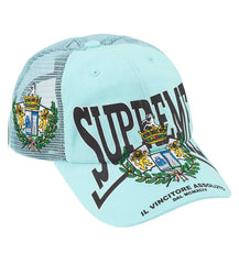 Supreme Big Crest Mesh 6-Panel Hat Light Blue