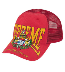 Supreme Big Crest Mesh 6-Panel Hat Red
