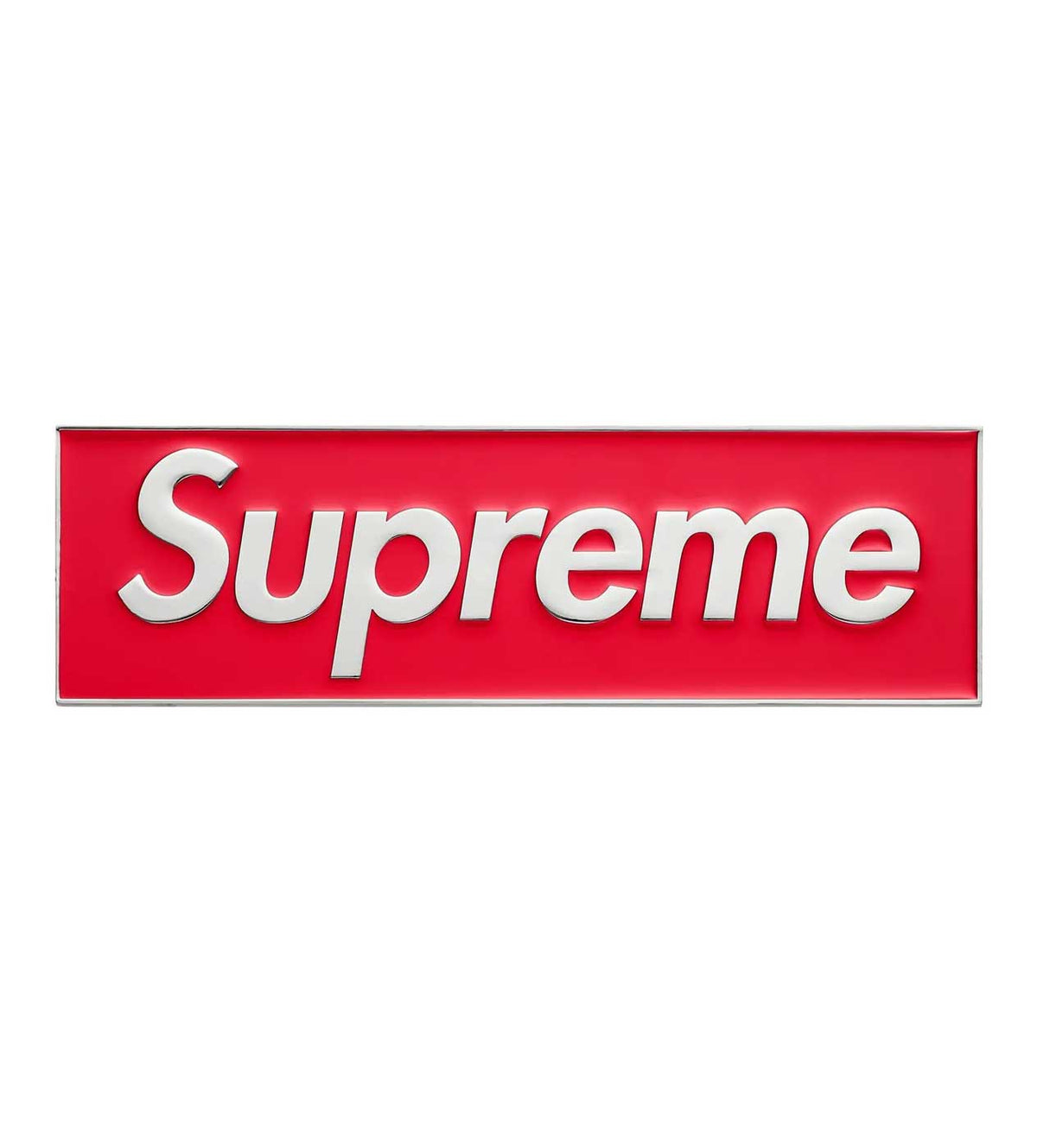 Supreme Box Logo Car Emblem Red