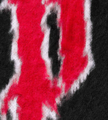 Supreme Brushed Logo Zip Up Sweater Black