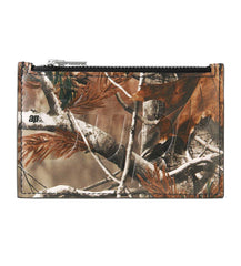 Supreme Leather Zip Card Holder Realtree Camo