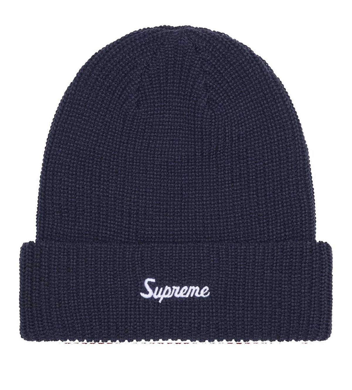 Supreme Loose Gauge Beanie Navy