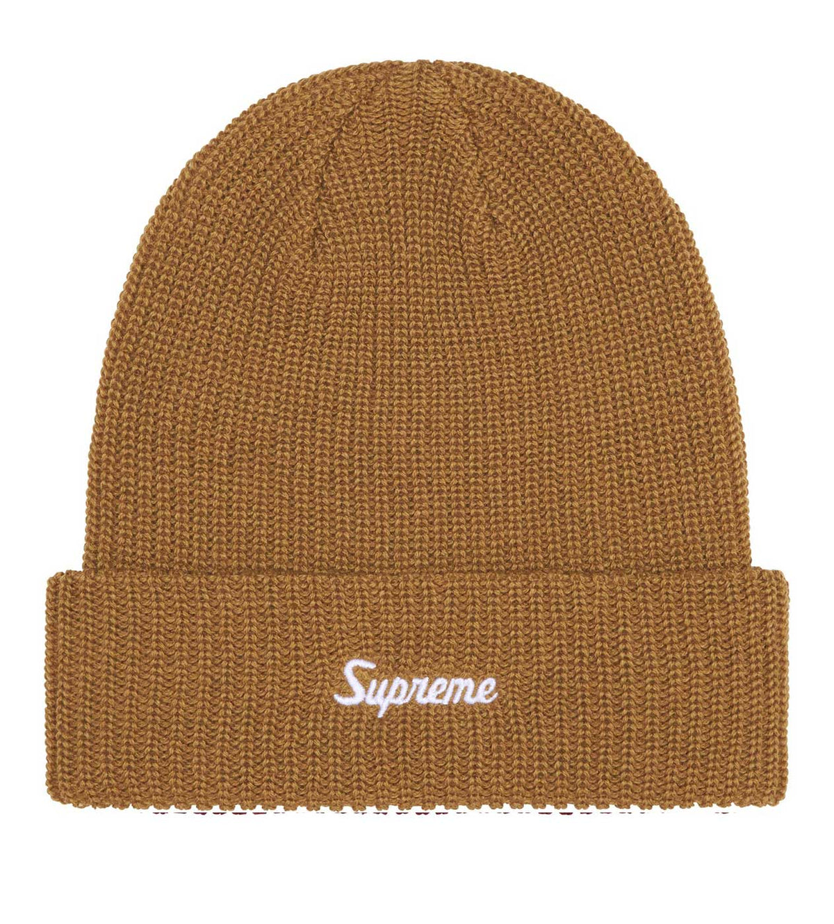 Supreme Loose Gauge Beanie Tan