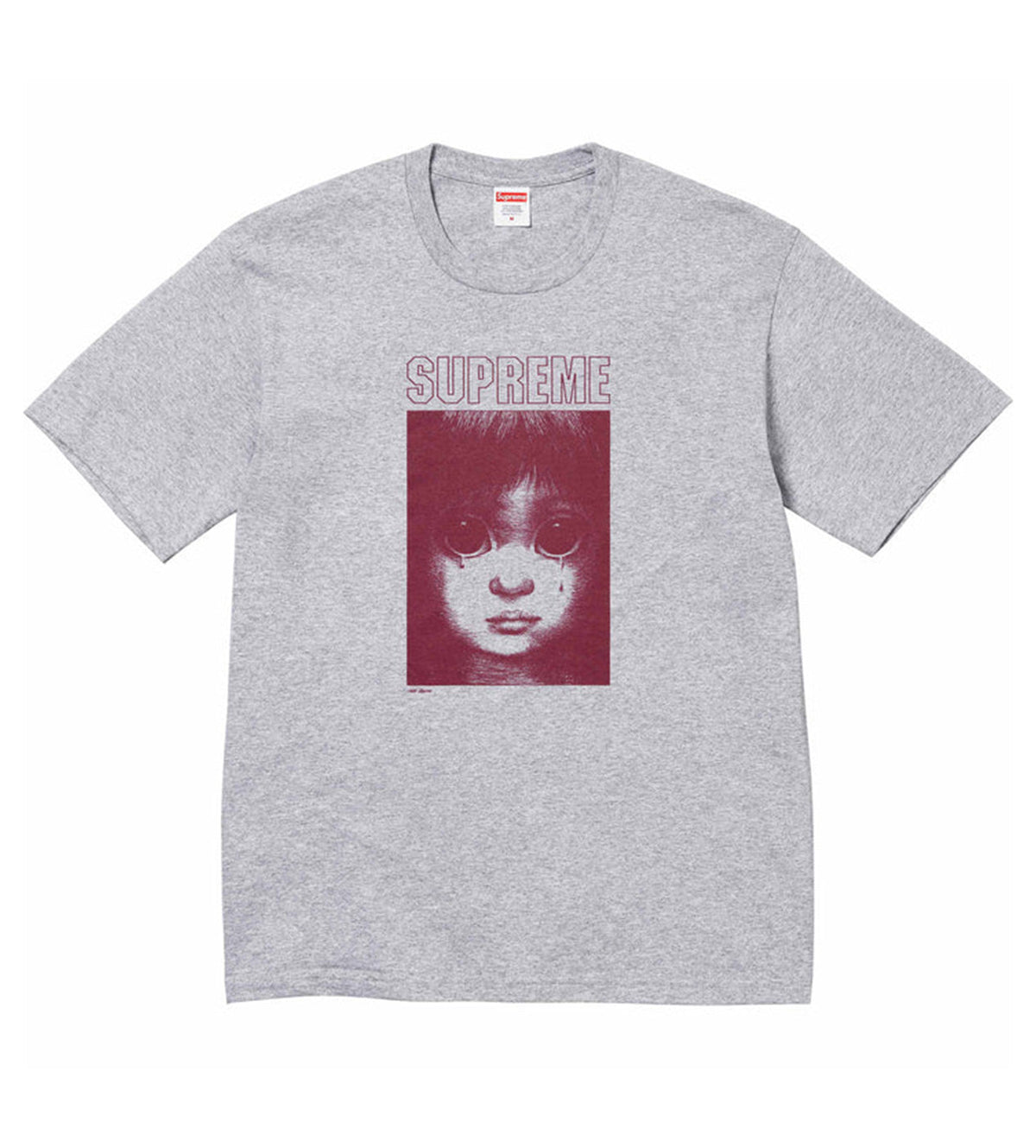 Supreme Margaret Keene Teardrop Tee Grey