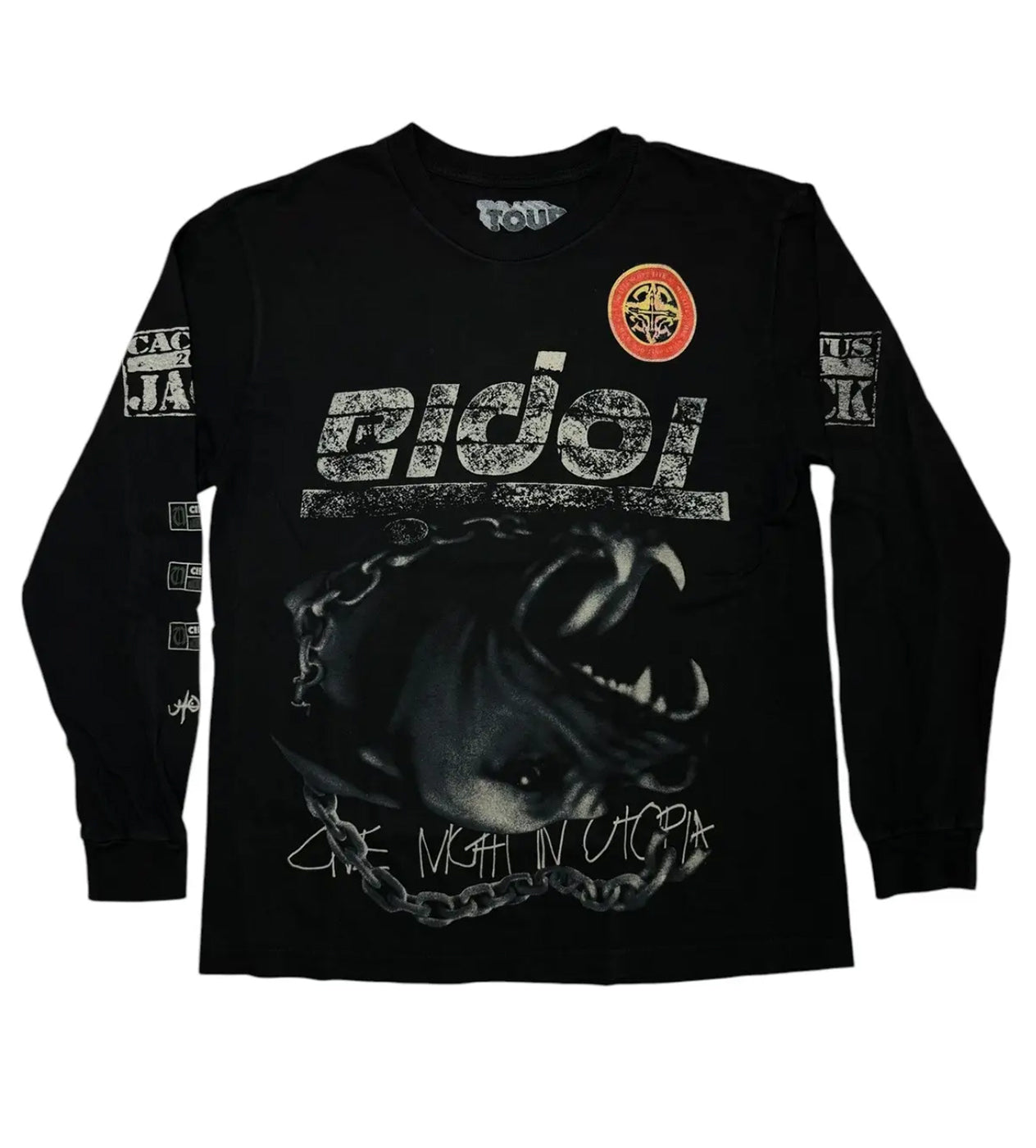 Travis Met Life Heavy L/S Tee Washed Black