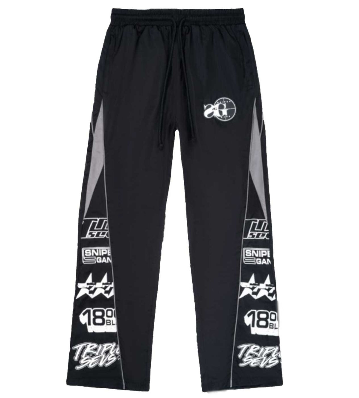 Triple Sevens x Sniper Gang Tracksuit Pants Black