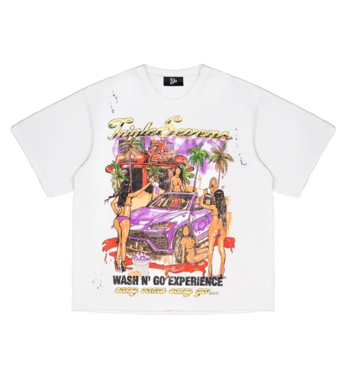 Triple Sevens Wash & Go Tee Cream