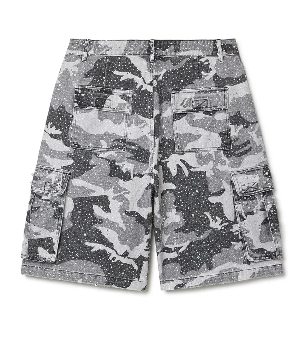 Vale Forever Winter Soulja Crystal Snow Camo Jean Jorts