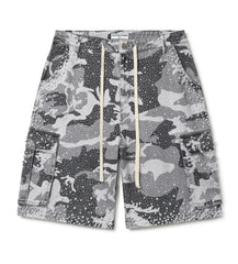 Vale Forever Winter Soulja Crystal Snow Camo Jean Jorts