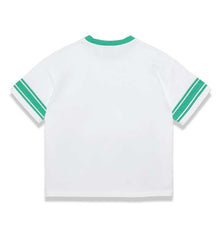 Vale Forever Tennis Court Ringer Tee White/Green