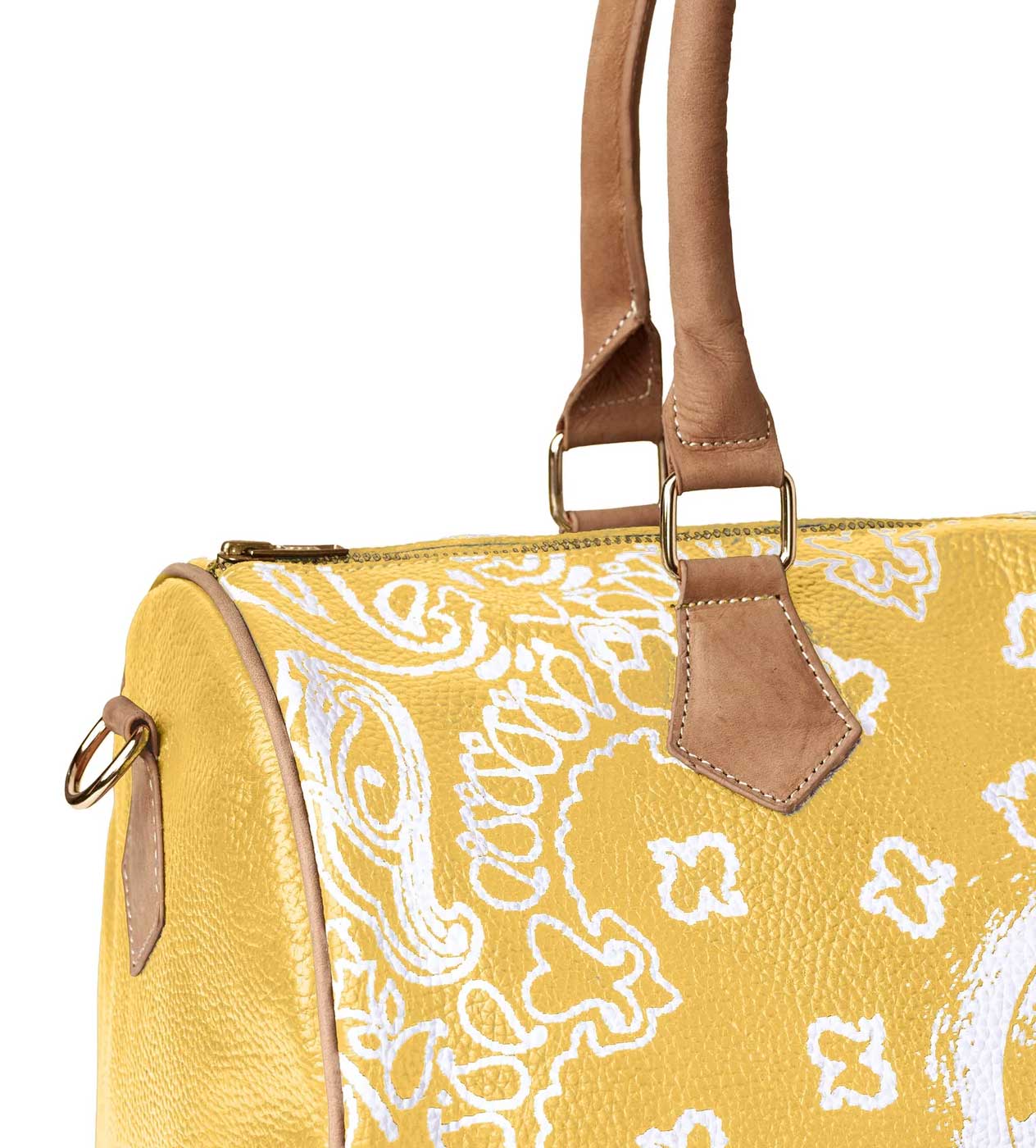 Vale Forever VS Leather Duffle Bag Yellow
