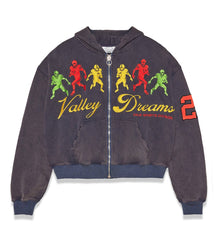 Vale Forever Valley Dreams Zip Up Hoodie Navy
