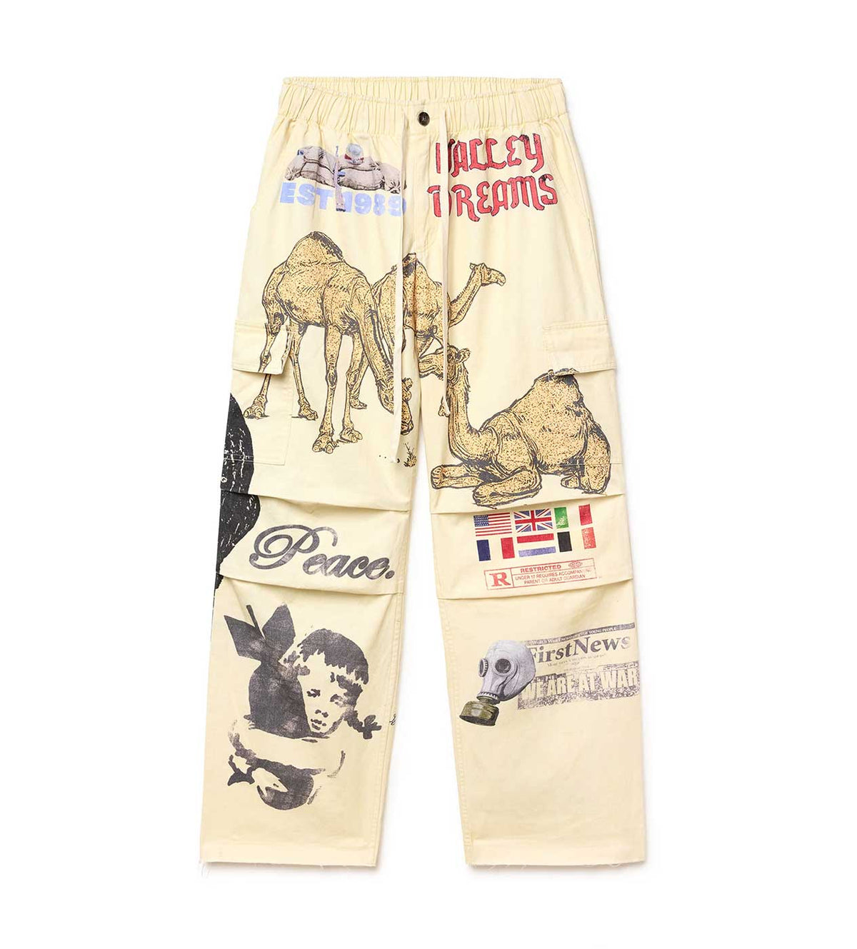Vale Forever Warzone Parachute Cargos Cream