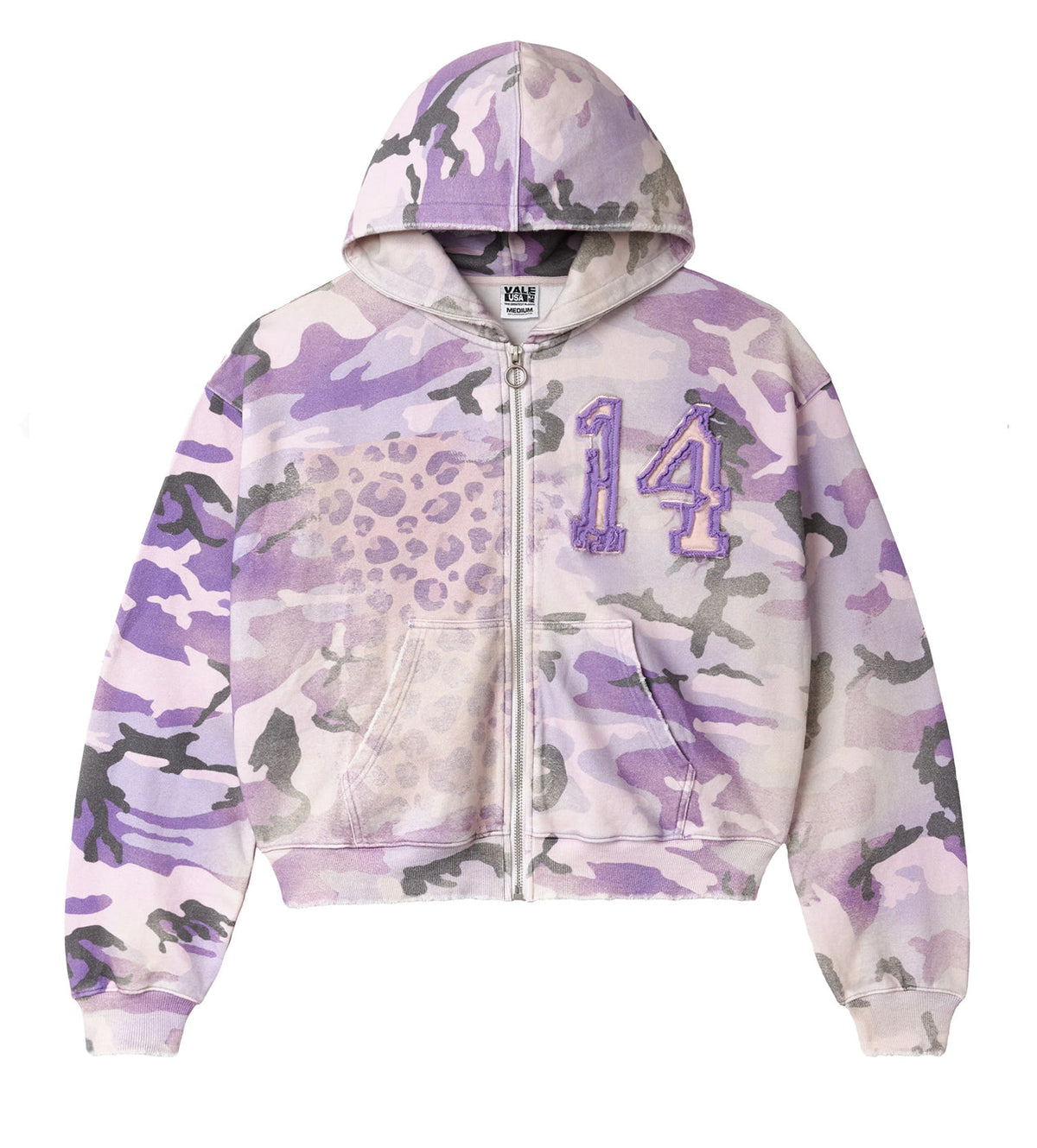 Vale Forever Wayne Zip Up Hoodie Purple