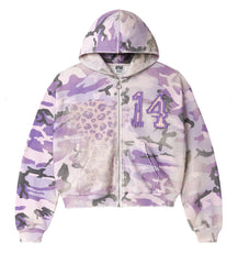 Vale Forever Wayne Zip Up Hoodie Purple