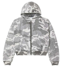 Vale Forever Winter Crystal Camo Work Jacket Grey