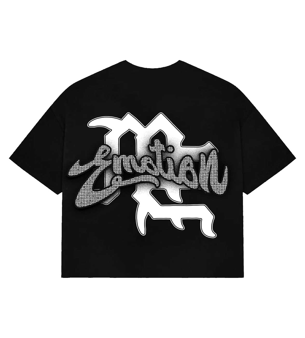 Mixed Emotions Cupid Cropped Tee Black