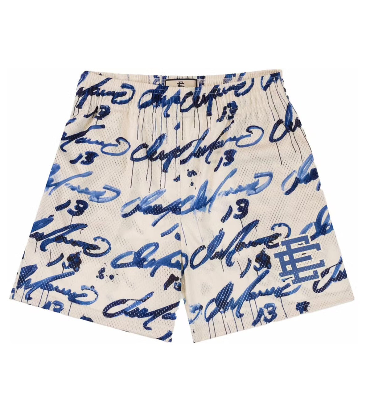 Eric Emanuel Tyrell Mesh Off White Shorts