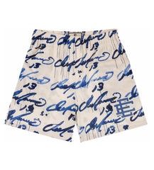 Eric Emanuel Tyrell Mesh Off White Shorts