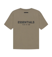 Essentials Taupe Tee Back Logo