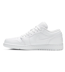 Jordan 1 Low 'Triple White Tumbled Leather'